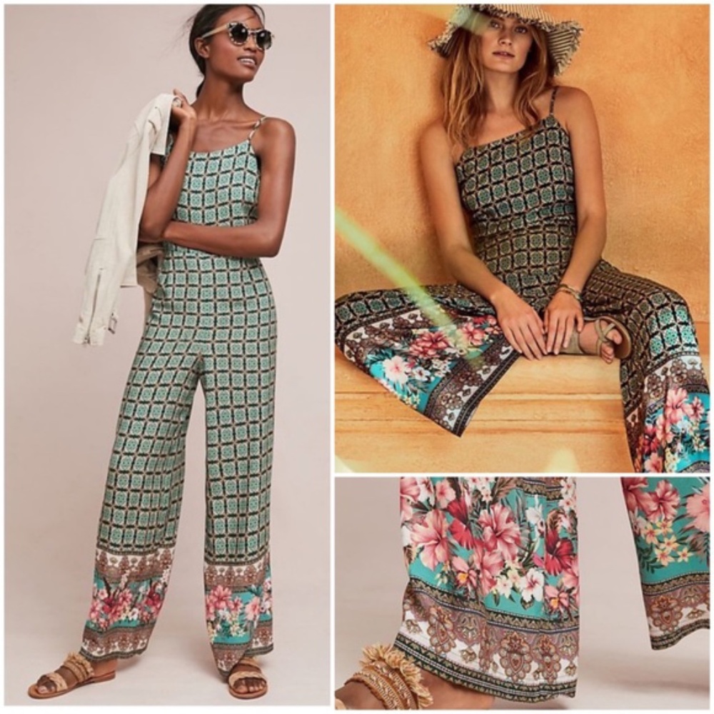 Anthropologie Farm Rio Honolulu Jumpsuit New